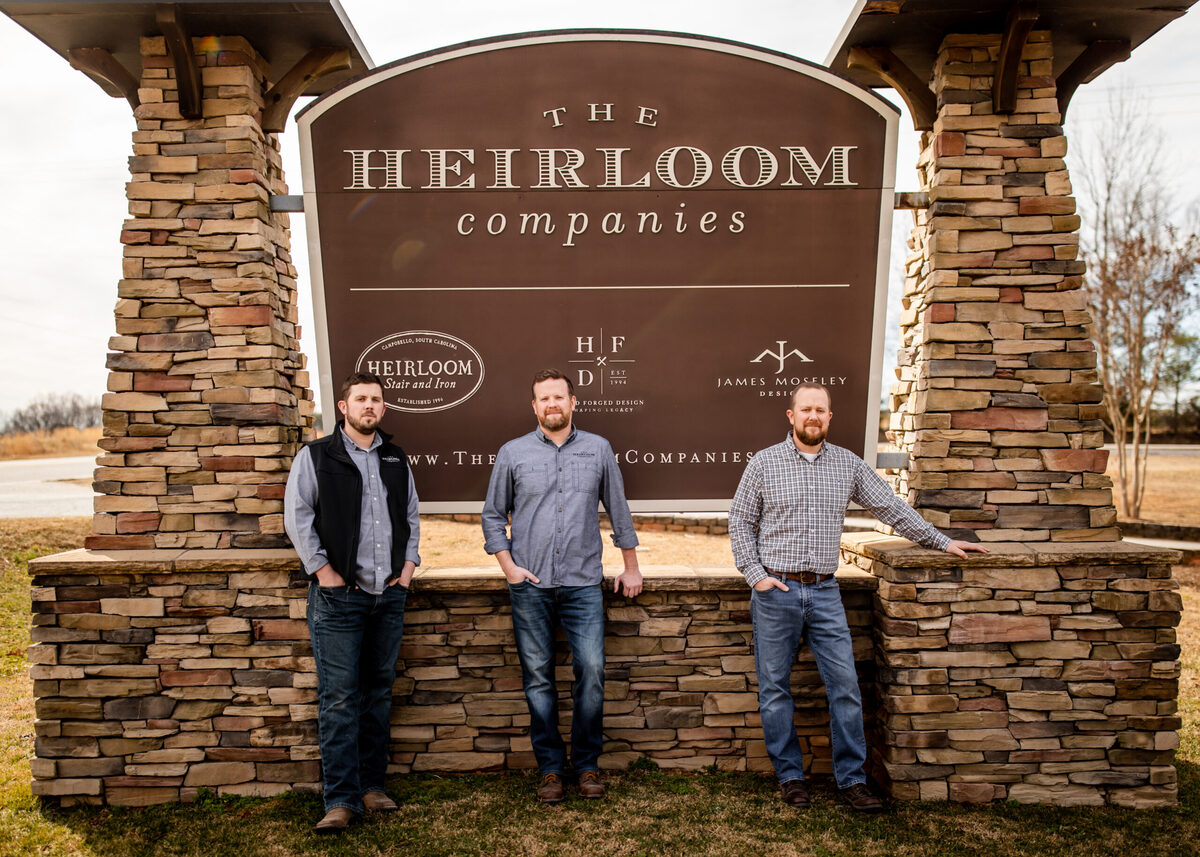 Allyn's three sons lead The Heirloom Companies today: Travis (left), James (center), and Ben (right)
