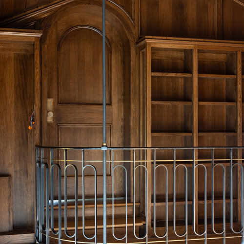 Steel and glass door