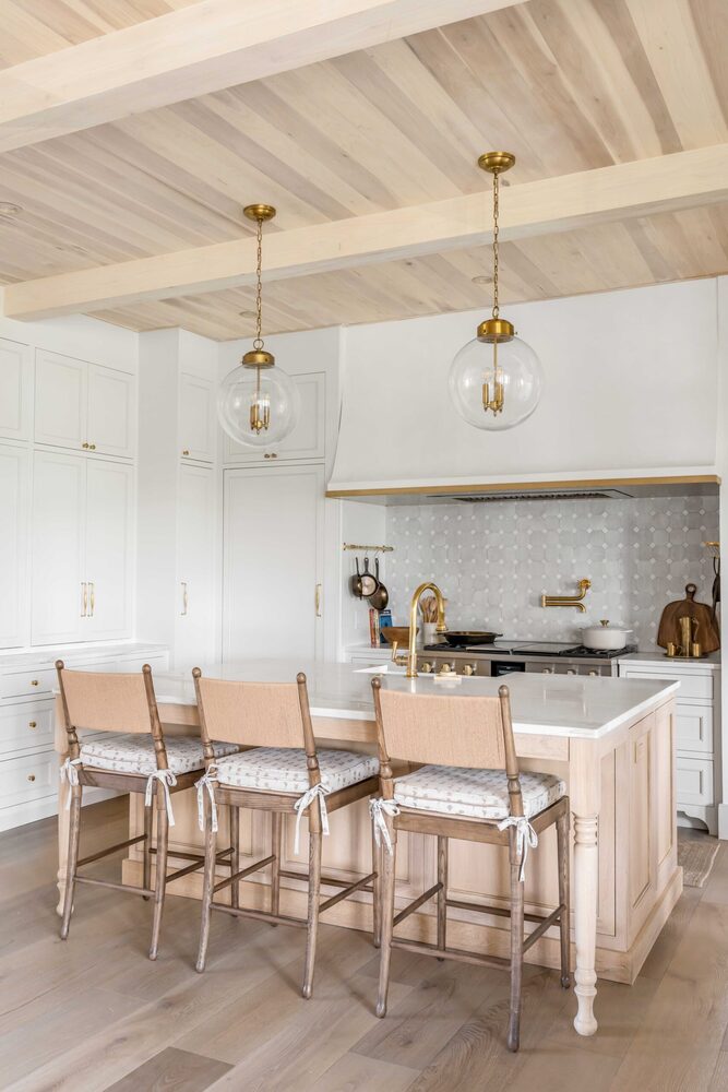 Plaster and brass range hood crafted for the 2024 Southern Living Idea House